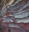 Rock layers - colorful formations of desert rocks