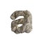 Rock letter A - Lowercase 3d boulder font - Suitable for nature, ecology or environment related subjects