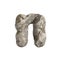 Rock letter N - Small 3d boulder font - Suitable for nature, ecology or environment related subjects