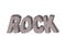 Rock. Lettering of stones. Letters from crag