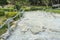 Rock-made path, Pavement made of stones in cement