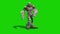 Rock Man Monster Walkcycle Front Green Screen Loop 3D Renderings Animations