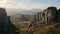 Rock Monasteries in Meteora, Greece.