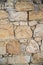 Rock and mortar wall background