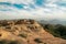 Rock mountain in Dana Biosphere Reserve in jordan