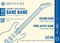 rock music concert electro guitar horizontal music flyer template .