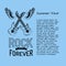 Rock Music Forever Summer Fest Vector Illustration