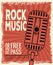 Rock musica festival flyer