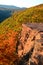 A rock outcropping in the Catskill Escarpment