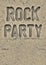 Rock party flyer