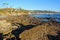 Rock Pile at low tide with Laguna Beach and Heisler Park in the background