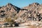 Rock piles in the desert, in Joshua Tree National Park, California