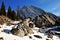 Rock piles and mountains