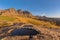 Rock Pool in front of the peaks