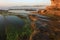 Rock pool by the sea