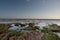 Rock pools at Exmouth beach