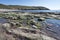 Rock pools at Manorbier Beach South Wales