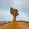 Rock queen head in yehliu geopark in taiwan