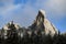 The rock of the Rarau Mountain in Bucovina