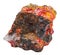 Rock with Realgar crystals isolated