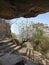 Rock roof , and a short door, in the vijay gadh fort