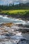 Rock and sea. View of turuoise water and lava rocks beach, atlantic ocean waves. Topical travelling background. Tenerife