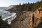 Rock Sentinel on the coastline of the Acadia National Park in Maine.