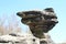 Rock in shape of hammer in Czech Switzerland