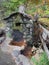 Rock shelter over natural hot spring