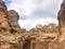 The rock in Siq Canyon