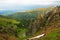 Rock spires along the Chornohora ridge, the Carpathians