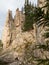 Rock spires and hanging gardens near Paudre Lake