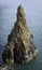 Rock stack on rugged coast of Pembrokeshire,South Wales, UK