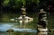 Rock Stacking Zen Formation in river