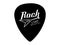 Rock Star lettering with electric guitar. Guitar signature pick/mediator design