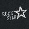 Rock Star Symbol on Asphalt Texture