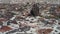 Rock sticking out of the wall of the pyramids of Teotihuacan in Mexico