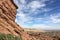 Rock structure of Red Rocks Amphitheater in Morrison, Colorado