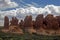 Rock structures, Arches National Park, Moab Utah