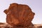 Rock in Timna park. Travel destination in south of Israel, near Eilat.