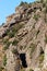 Rock tunnel corsica mountain