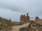 Rock of volcanic origin in the form of a camel in Turkish Cappadocia