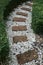 Rock walkway