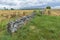 Rock wall in historic Antietam battlefield.