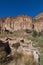 Rock Wall Ruins at Frijoles Canyon