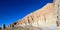 Rock walls at sunset at Cathedral Gorge State Park in Nevada