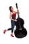 Rockabilly Girl with Upright Bass