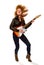 Rocker Chick with Electric Guitar