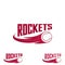 Rocket baseball logo for the team and the cup