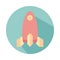 Rocket child toy block style icon